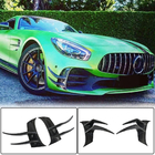 Mercedes AMG GT C190/R190 2014–2022 V2 påsatser till främre stötfångare (för GT R 2016-2019, torr kolfiber) foto 1