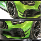 Mercedes AMG GT C190/R190 2014–2022 V2 påsatser till främre stötfångare (för GT R 2016-2019, torr kolfiber) foto 4