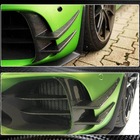 Mercedes AMG GT C190/R190 2014–2022 V2 påsatser till främre stötfångare (för GT R 2016-2019, torr kolfiber) foto 5