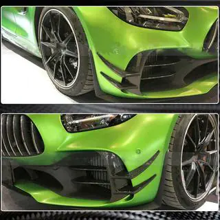V2 påsatser till främre stötfångare (för GT R 2016-2019, torr kolfiber) foto 4