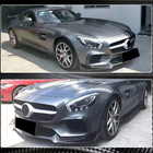 Mercedes AMG GT C190/R190 2014–2022 Frontläpp Lip till stötfångare (för 2015-2017, kolfiber) foto 4