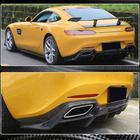 Mercedes AMG GT C190/R190 2014–2022 Bakre stötfångardiffusor (för 2015-2017, kolfiber) foto 3