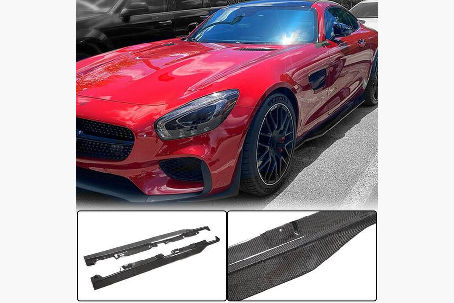 Mercedes AMG GT C190/R190 2014–2022 Sidokjolar (för 2015-2017, kolfiber) Image
