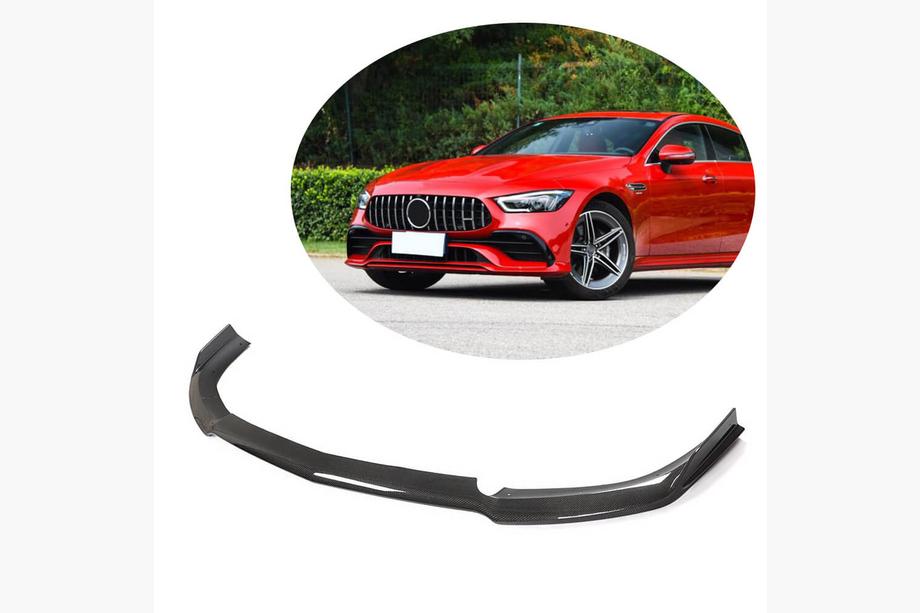Mercedes AMG GT 4 X290 2018– Frontläpp Lip till främre stötfångare (för GT43/GT50/GT53 2018-2022, kolfiber) Image