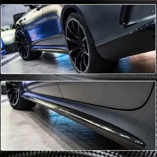 Sidoskirts (för GT53 2018-2022, torr kolfiber) foto 4