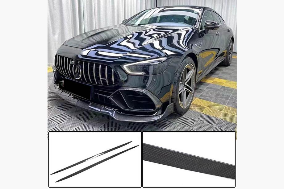 Mercedes AMG GT 4 X290 2018– Sidoskirts (för GT53 2018-2022, torr kolfiber) Image