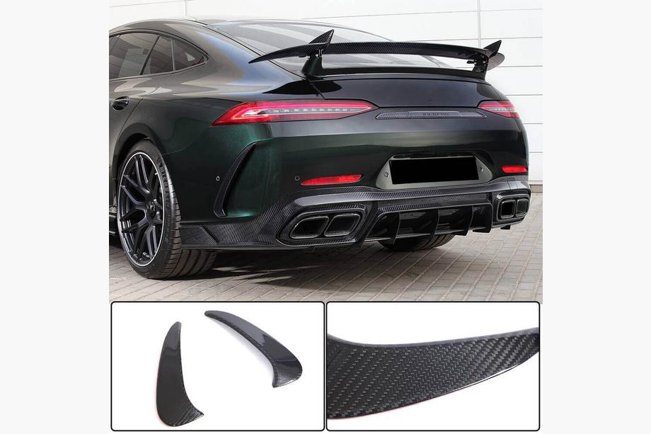 Mercedes AMG GT 4 X290 2018– Bakre stötfångarinsatser V1 (för GT63 2018-2022, kolfiber) Image