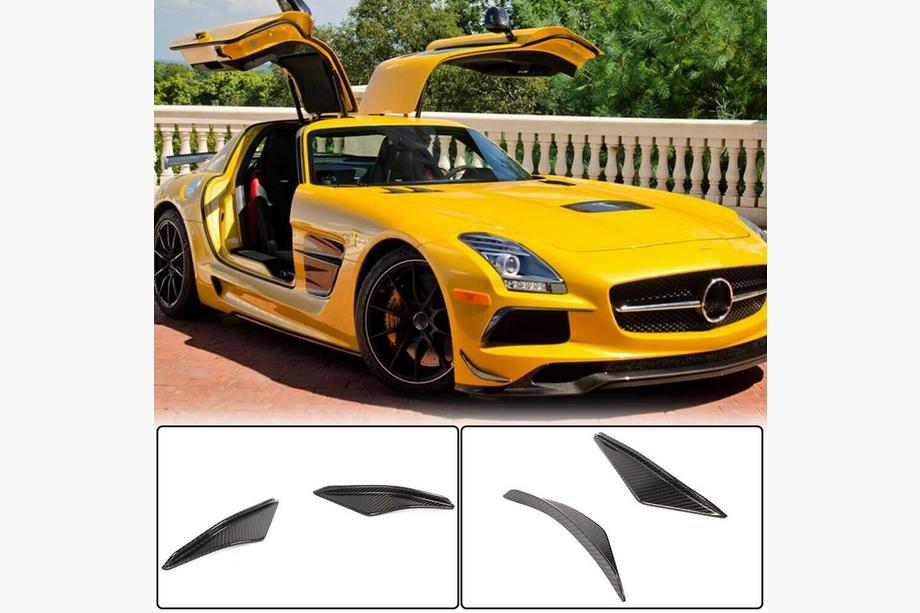 Mercedes SLS C197 2010–2014 Främre stötfångarflaps Flap V1 (kolfiber) Image
