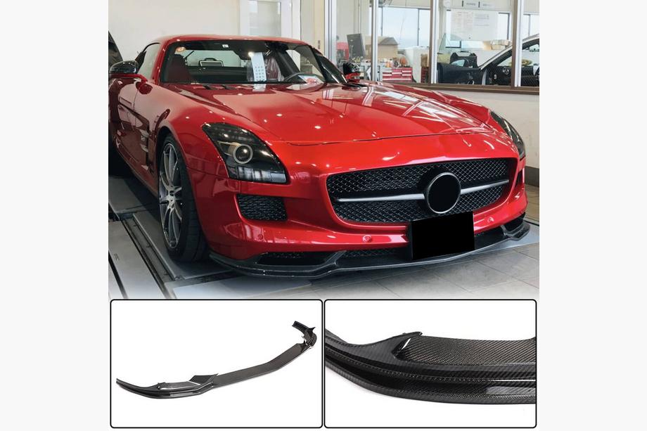 Mercedes SLS C197 2010–2014 Frontläpp till främre stötfångare (Kolfiber) Image