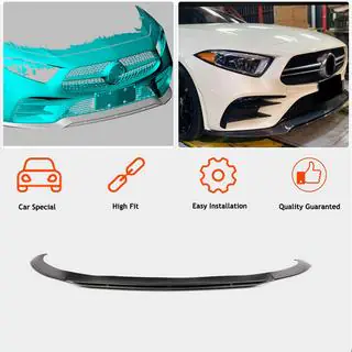 Frontläpp till främre stötfångare Lip (för AMG/AMG-Line 2018-2020, kolfiber) foto 2
