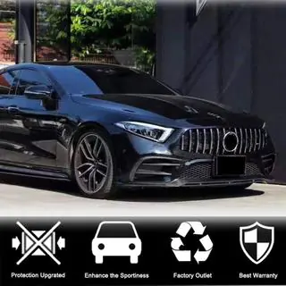 Frontläpp till främre stötfångare Lip (för AMG/AMG-Line 2018-2020, kolfiber) foto 3