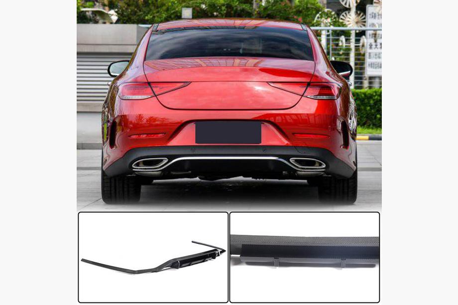 Mercedes CLS C257 2018– Bakre stötfångardiffusor V1 (för AMG-Line 2018-2020, kolfiber) Image