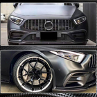 Mercedes CLS C257 2018– Frontstötfångarlister (för AMG-Line 2018-2020, kolfiber) foto 4