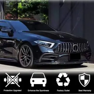 Frontstötfångarlister (för AMG-Line 2018-2020, kolfiber) foto 3
