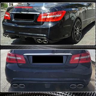 Diffuser till bakre stötfångare (för E63 AMG 2009-2013, kolfiber) foto 3