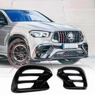 Insatser till främre stötfångare (för GLE 350/GLE450/GLE63 2019-2023, kolfiber) foto 1