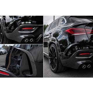 Bakre stötfångarlister (för GLE 350/GLE450/GLE63 2019-2023, kolfiber) foto 2