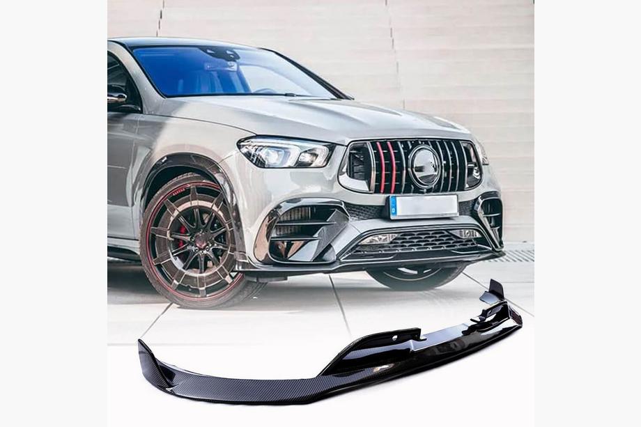 Mercedes GLE W167 2018– Läppspoiler till främre stötfångaren (för GLE53/AMG-Line 2019-2023, kolfiber) Image