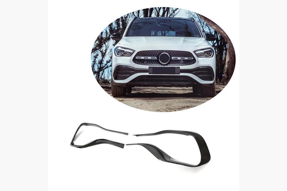 Mercedes GLA H247 2020– Frontsplitters V2 (för AMG/AMG-Line, kolfiber) Image