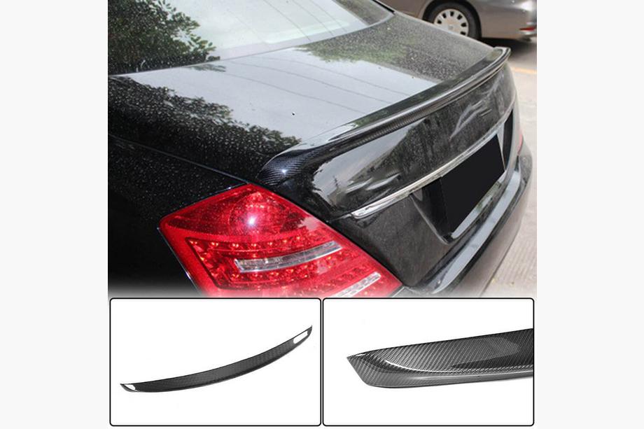 Mercedes S-class W221 2005–2013 Spoiler V2 (kolfiber) Image