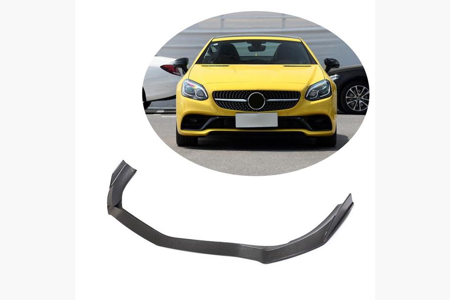 Mercedes SLK R172 2011–2016 Frontläpp till främre stötfångare Lip (för Base 2016-2020, kolfiber) Image