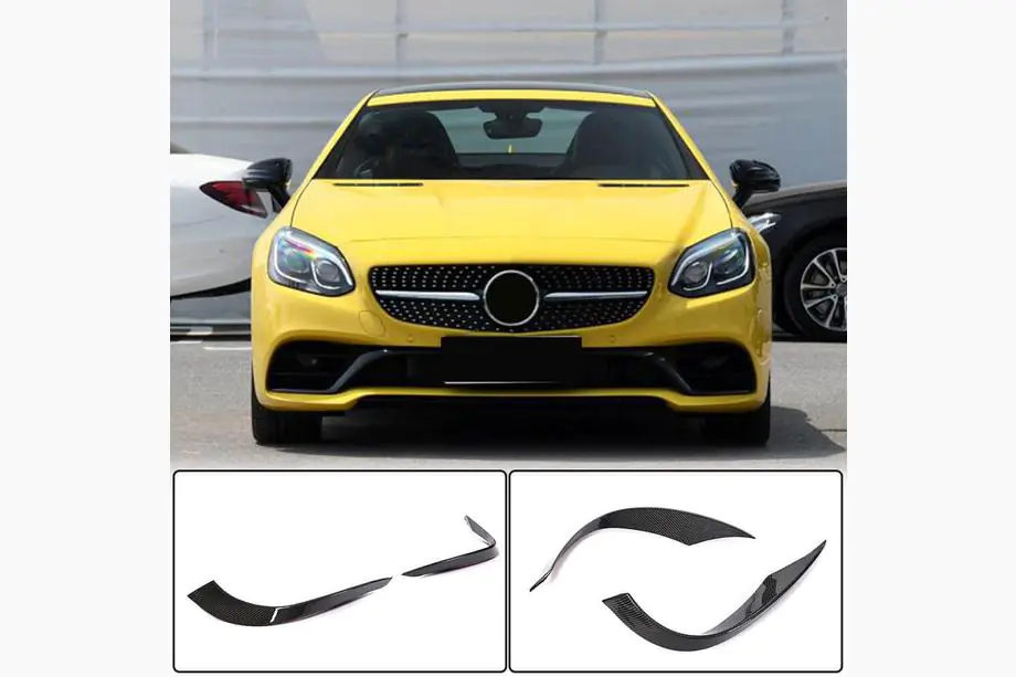 Mercedes SLK R172 2011–2016 Kolfiber frontstötfångarkåpor (för Base 2016-2020) Image