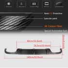 Mercedes E-klass W211 2002–2009 Bakre stötfångardiffuser (för E55 AMG 2003-2006, kolfiber) foto 6