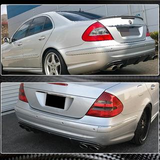 Bakre stötfångardiffuser (för E55 AMG 2003-2006, kolfiber) foto 4