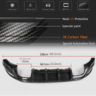 Volkswagen Golf 7/E-Golf 2012–2020 Bakre stötfångardiffuser V2 (för Base/GTI HB 2012-2017, kolfiber) foto 5