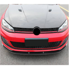 Volkswagen Golf 7/E-Golf 2012–2020 Frontläpp Lip V2 till främre stötfångare (för GTI HB 2012-2017, kolfiber) foto 3