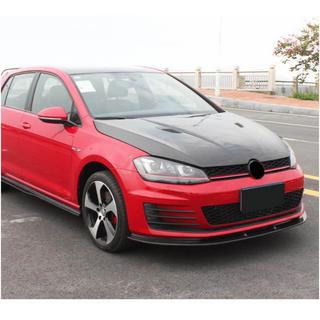 Frontläpp Lip V2 till främre stötfångare (för GTI HB 2012-2017, kolfiber) foto 2
