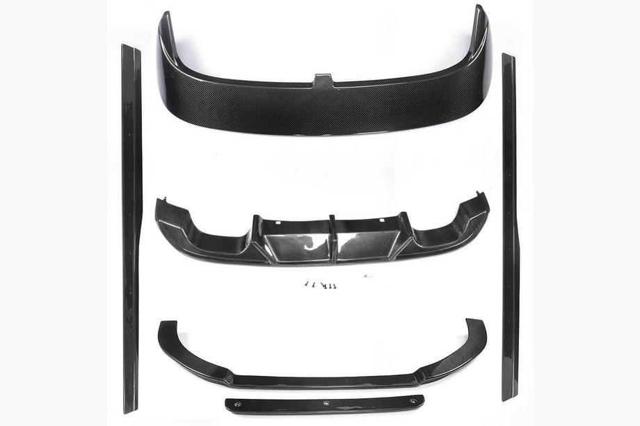 Volkswagen Golf 7/E-Golf 2012–2020 Carbon FullSet karosserikit (för R/R-line HB 2012-2017, kolfiber) Foto 1