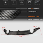 Volkswagen Golf 7/E-Golf 2012–2020 Bakre stötfångardiffusor V3 (för Base/GTI HB 2012-2017, kolfiber) foto 5