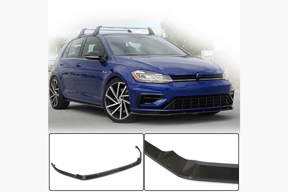 Volkswagen Golf 7/E-Golf 2012–2020 Frontläpp till stötfångare Lip V1 (för R/R-Line 2017-2020, kolfiber) Image