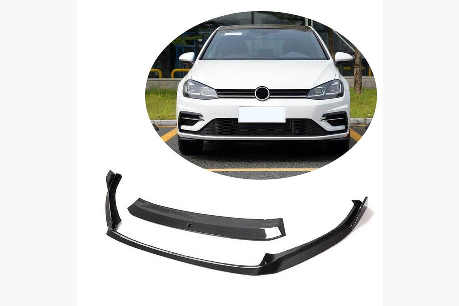 Volkswagen Golf 7/E-Golf 2012–2020 Frontläpp Lip V2 till främre stötfångare (för R/R-Line 2017-2020, kolfiber) Image
