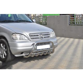 Frontbåge (rostfritt stål) Mercedes ML W163 1997–2005 foto 4