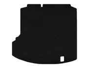 Volkswagen Jetta 2006–2011 Premium textil bagagerumsmatta (SD, Svart) foto 1