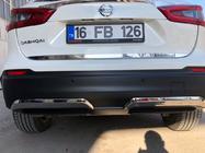 Nissan Qashqai 2014–2021 Kromlist till baklucka (rostfritt stål) OmsaLine – italienskt rostfritt stål foto 2