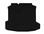 Volkswagen Polo 2010–2017 Premium textil bagagerumsmatta (SD, Svart) foto 1