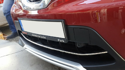 Nissan Qashqai 2014–2021 Frontstötfångarskydd i rostfritt stål (2014-2017) foto 3
