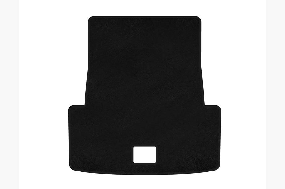 BMW 3-serie E90/E91 2005–2011 Textil bagagerumsmatta Premium V-2 (För E90, Svart) Image