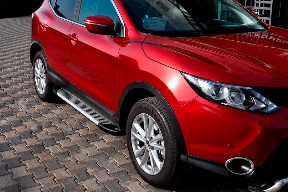 Nissan Qashqai 2014–2021 Sidosteg Line (2 st, aluminium) Image