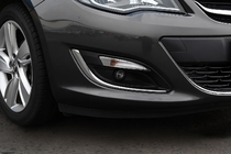 Opel Astra J 2009–2015 Kromlister för dimljus (2 st, rostfritt stål) 2010-2013, OmsaLine foto 1