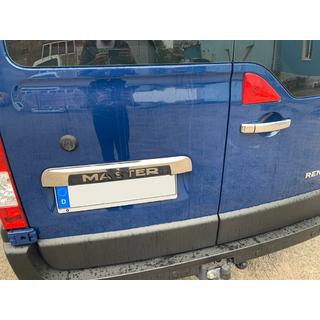 Rostfri list ovanför registreringsskylten Opel Movano 2010–2021 foto 2