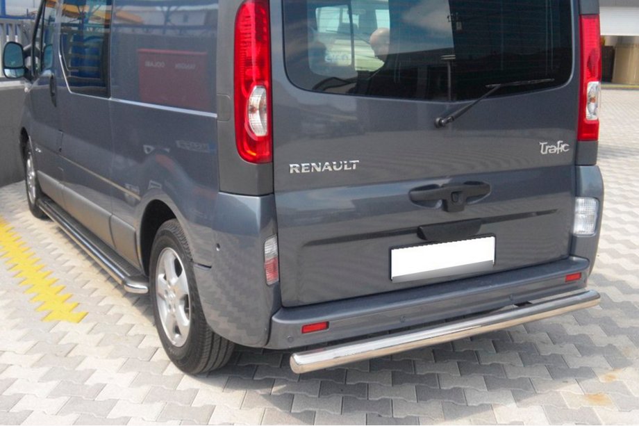 Renault Trafic 2001–2015 Bakre skyddsbåge AK002 (rostfritt stål) Image