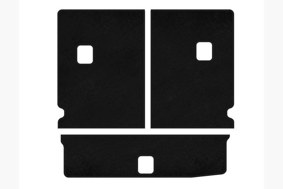 Chevrolet Orlando 2010–2018 Textil bagagerumsmatta Classic V-1 (Svart) Image