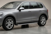 Porsche Cayenne 2003–2010 Sidosteg Fullmond (2 st, aluminium) foto 1