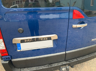 Renault Master 2011–2023 Rostfri list ovanför registreringsskylten foto 2