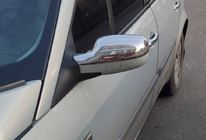 Renault Megane II 2004–2009 Spegelkåpor (2 st, rostfritt stål) foto 1