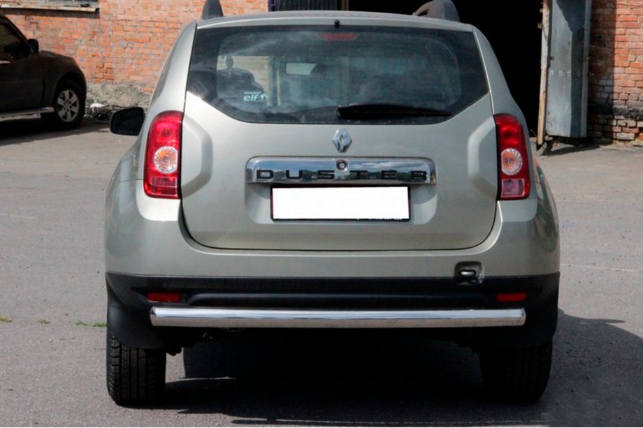 Renault Duster 2008–2017 Rak bakre skyddsbåge (rostfritt stål) Image